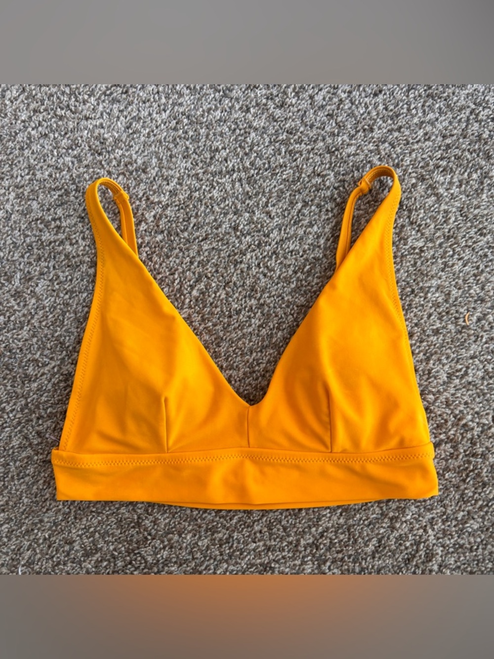 Aerie scoop bikini swim top orange small